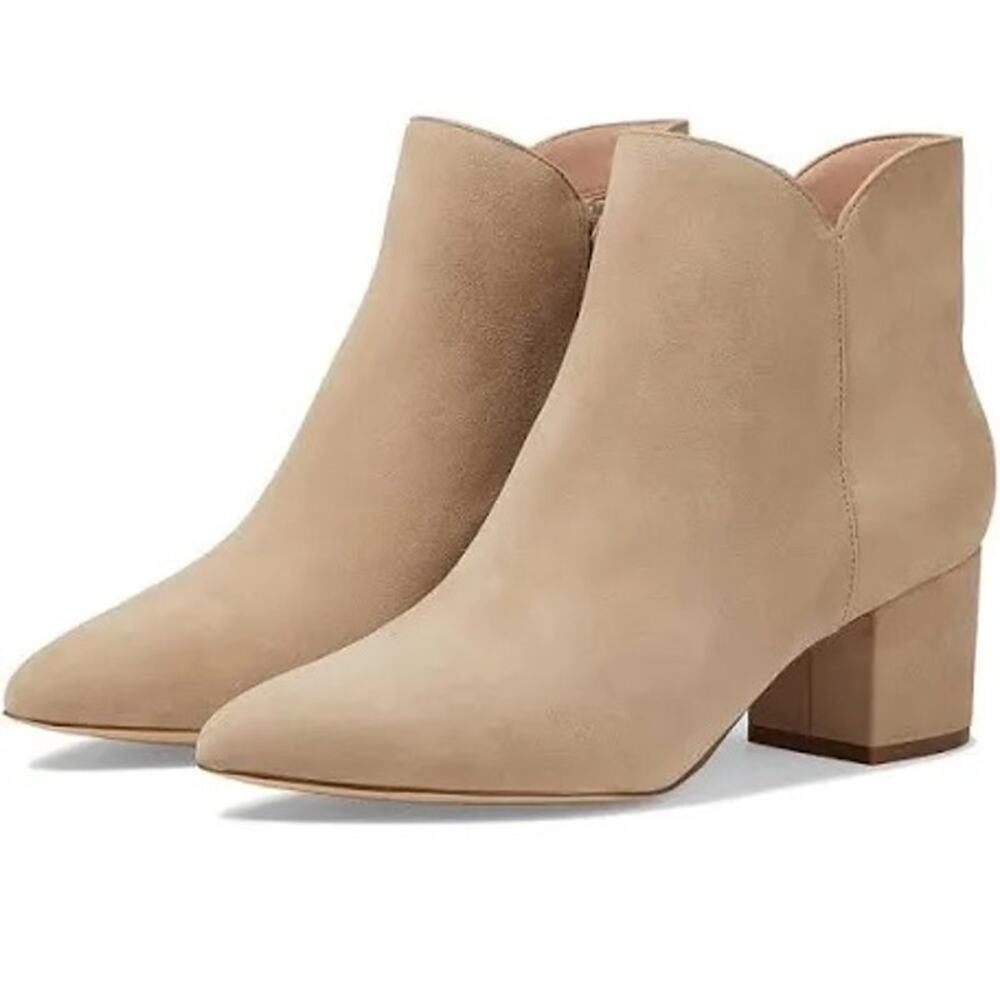 Cole Haan Elyse Bootie Chelsea Ankle Boot Women’s Size 7.5 Cream Suede Fall